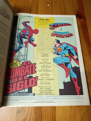 Superman VS Spiderman, Ediciones Zinco, 1989.