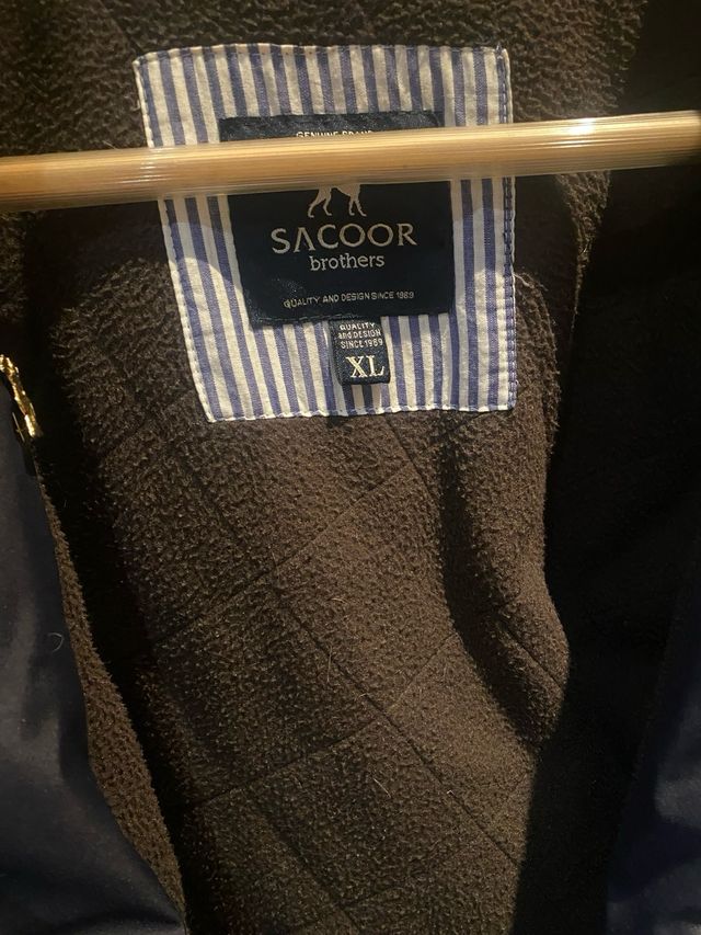 Cazadora Sacoor Brothers XL azul forrada