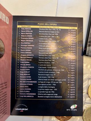 I miti del giro- libro con monete commemorative