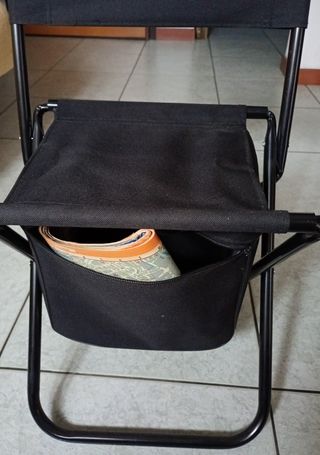 Sedia pieghevole con borsa