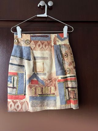 Conjunto falda & chaqueta estampado