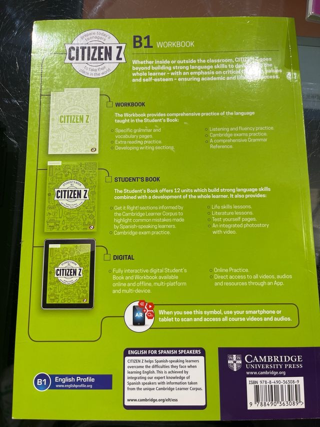 Citizen Z B1 Workbook with Downloadable Audio