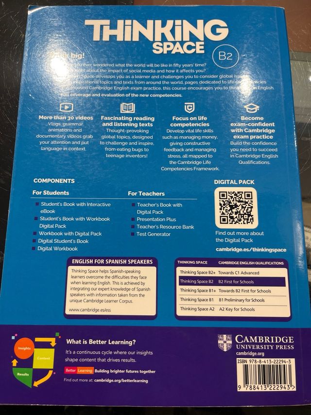 Thinking Space B2 Workbook with Digital Pack