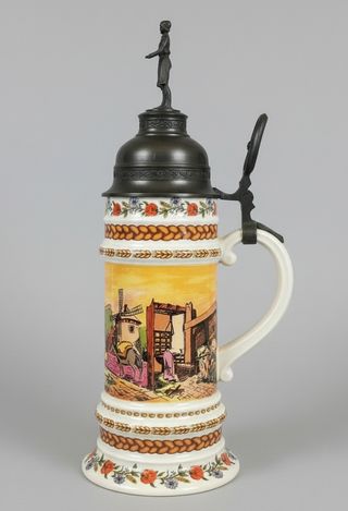 JARRA DE CERVEZA ALEMANA - KAISER - DE GRAN TAMAÑO