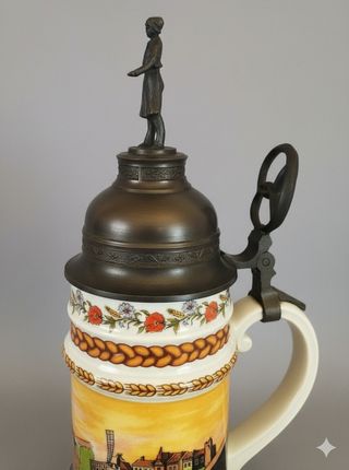 JARRA DE CERVEZA ALEMANA - KAISER - DE GRAN TAMAÑO