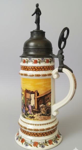 JARRA DE CERVEZA ALEMANA - KAISER - DE GRAN TAMAÑO