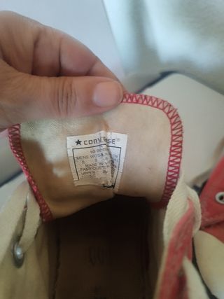 Converse rojas altas + camiseta