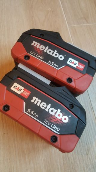2 Baterías Metabo 18V 5.5Ah LiHD