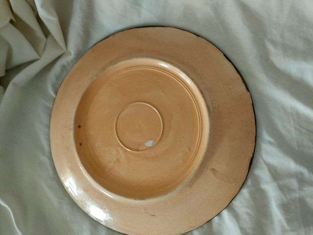 Plato decorativo árabe pintado a mano 