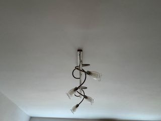 Lámpara de Techo con Tulipa de Cristal