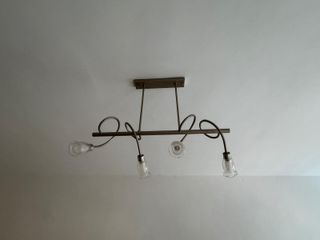 Lámpara de Techo con Tulipa de Cristal