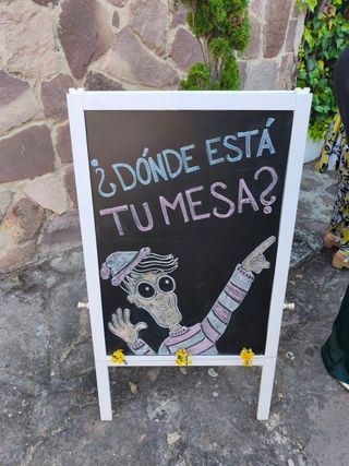 Pizarra decoracion boda