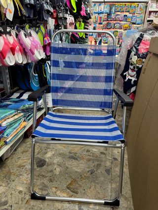 silla de playa de aluminio