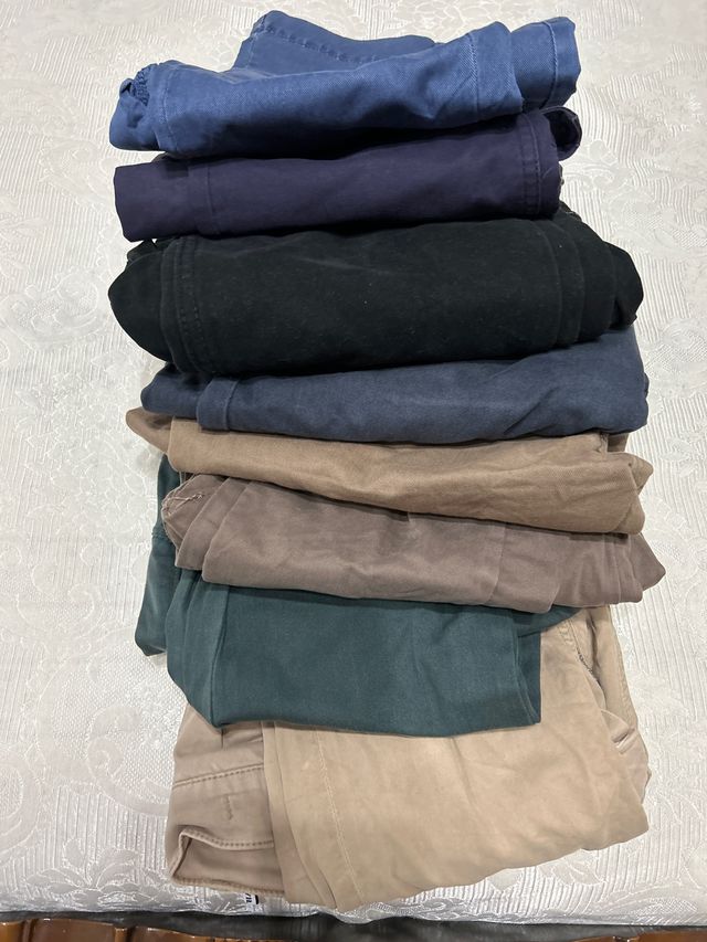 8 Pantaloni: Taglie 46-58, Colori Vari