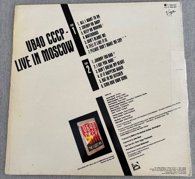 UB40 - Live in Moscow LP - Vinilo