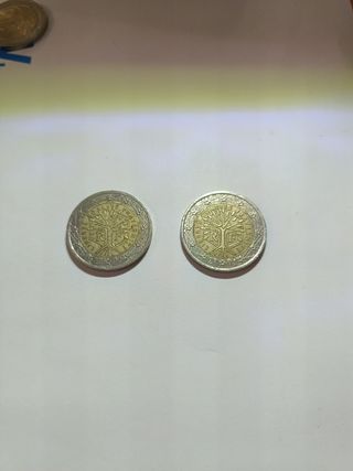 2 Monedas Francia 2001