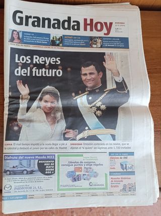 Revistas/periódicos boda Felipe Letizia