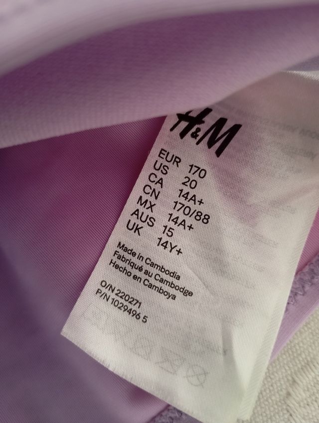 Bikini H&M multicolor +14 años