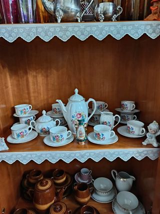 Juego café porcelana vintage