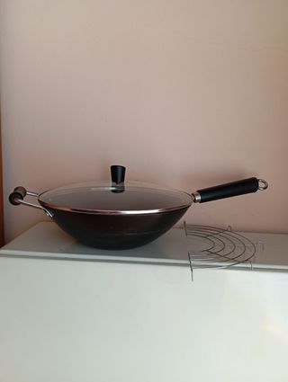 Wok Ken Hom de acero al carbono