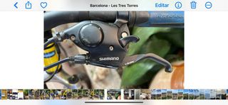 Bicicleta montaña Decathlon amarilla