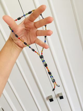 Collar y pulsera imán multicolor