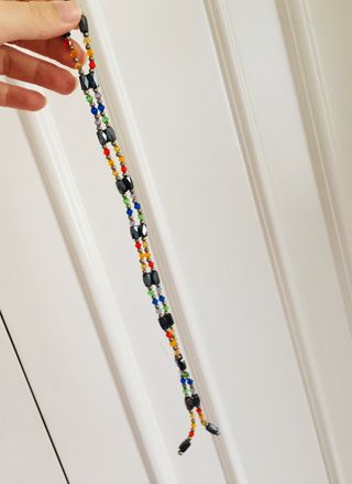 Collar y pulsera imán multicolor