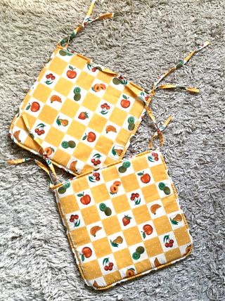 Cojines sillas Frutas amarillos