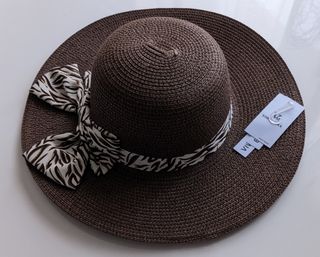 Sombrero rafia marrón
