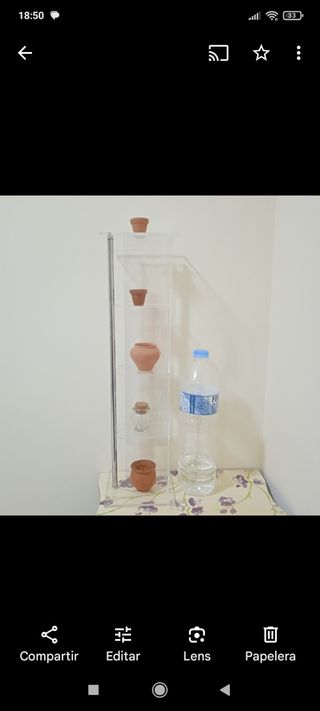 Estantería metacrilato transparente