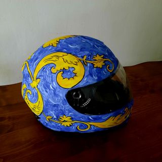 Casco moto dipinto a mano 