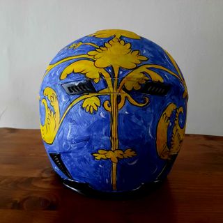 Casco moto dipinto a mano 