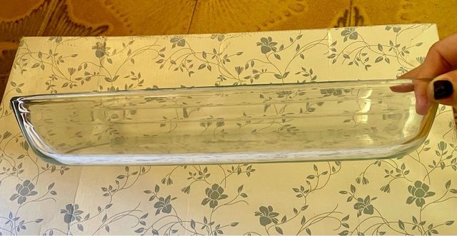 Teglia vetro trasparente - 35x25cm