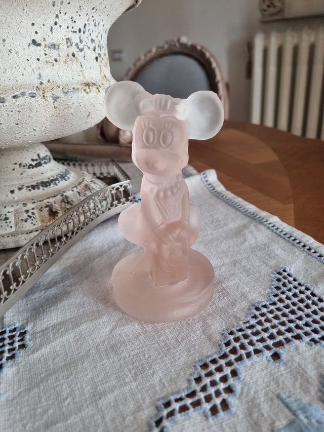 Statua Minnie Mouse vetro satinato