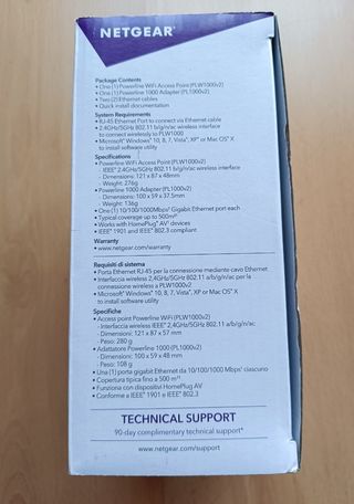 kit PowerLine WIFI Netgear PLW1000 Gigabit