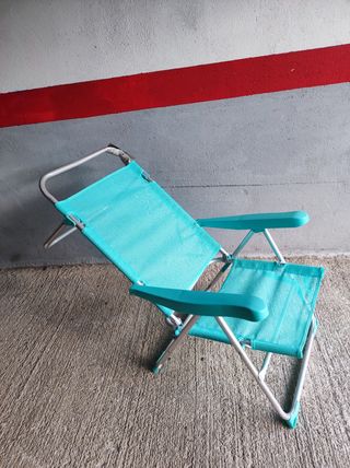 Silla playa aluminio 4 posiciones