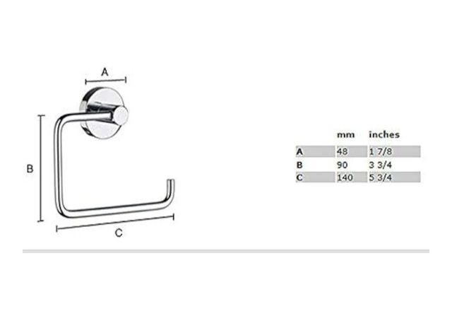 Portarrollos Baño Cromado - 2uds