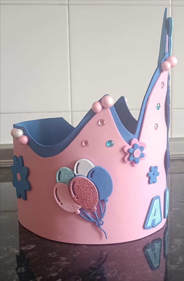 Corona Cumpleaños Stitch - Niña