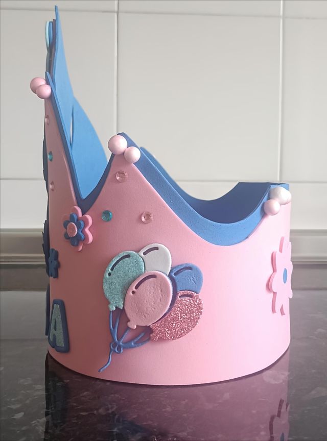 Corona Cumpleaños Stitch - Niña