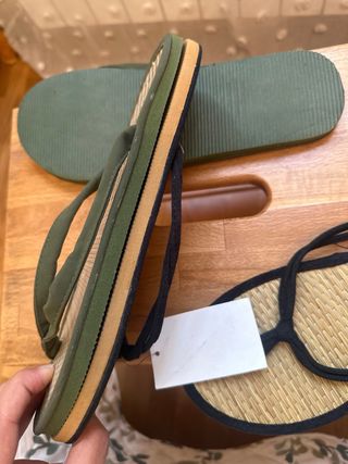 Chanclas H&M esparto-paja 41