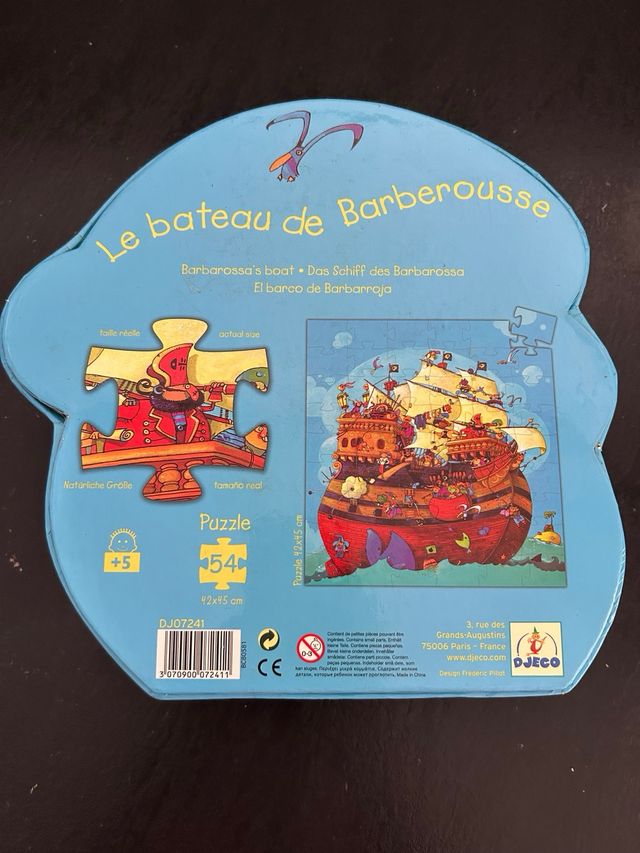 Puzzle Barco Pirata Djeco 54pzas