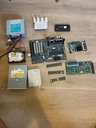 procesador pemtium 2 y placa base raras mas extras
