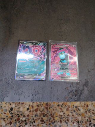 Carte Pokemon Munkidori ex & ex full art
