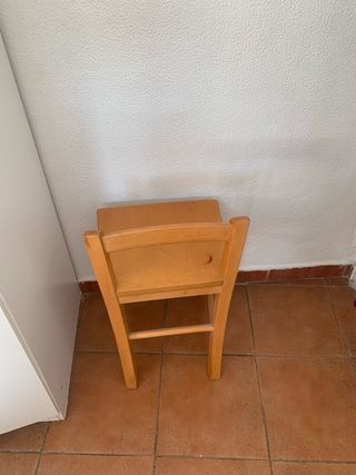 Silla madera infantil