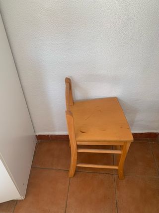 Silla madera infantil