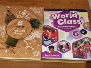 Libros Nat.Science y World Class Anaya 6 Primaria