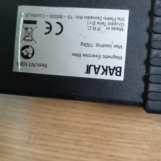 Bicicleta ejercicio BAKAJI