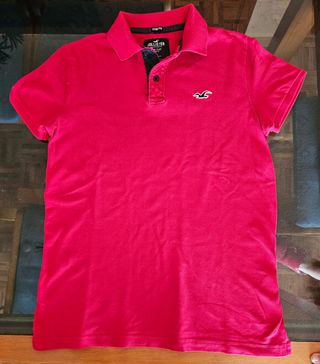 Polo Hollister rojo talla S