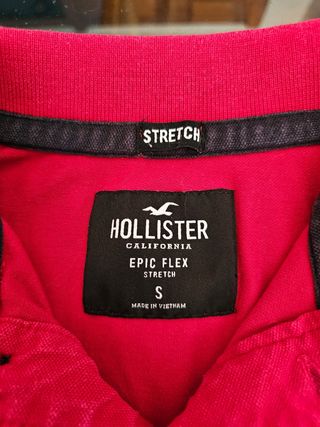 Polo Hollister rojo talla S