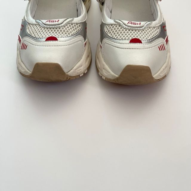 Sneakers Ash bianche e rosse